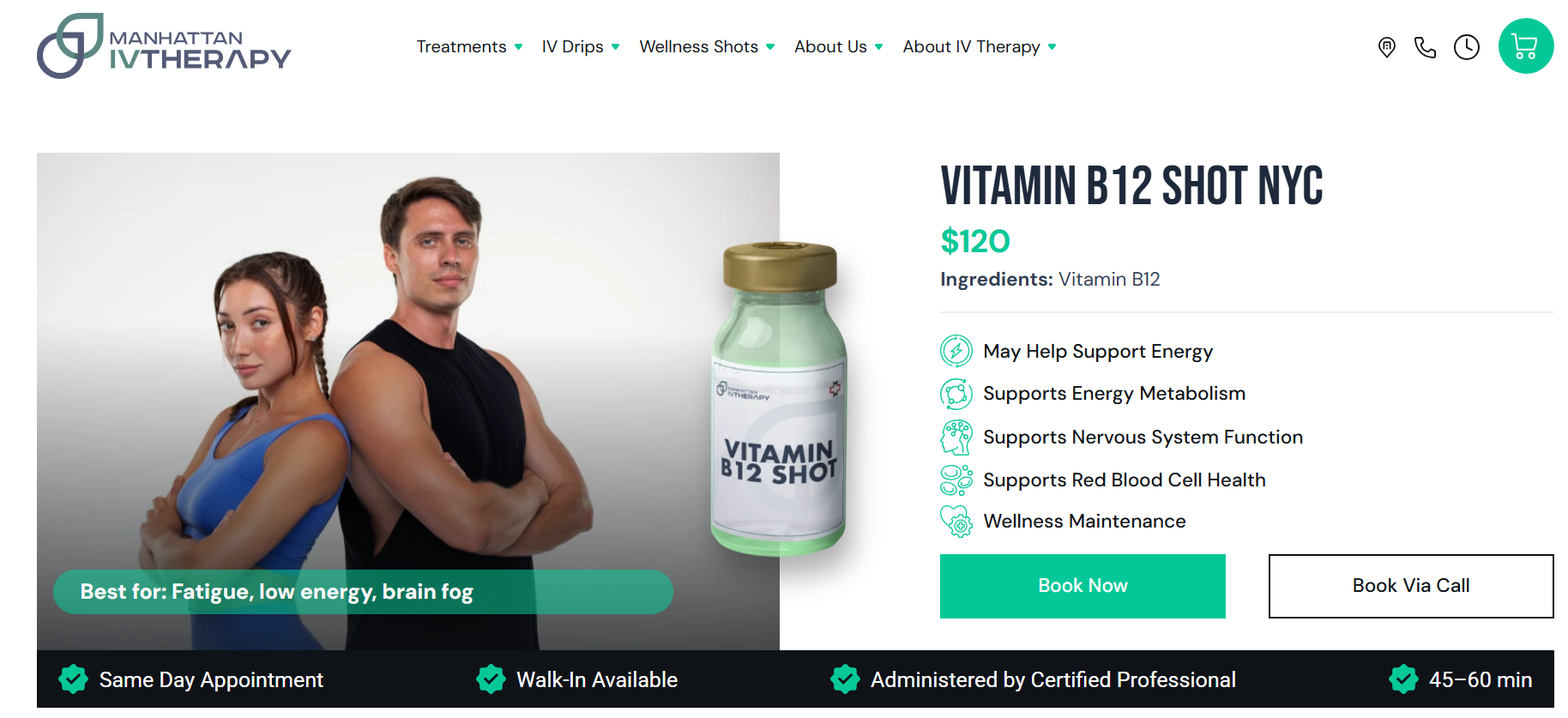Vitamin B12 Shot NYC | Energy Boost Injection